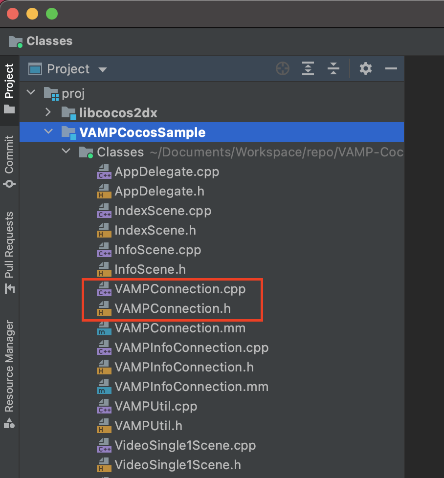 VAMPConnectionの追加