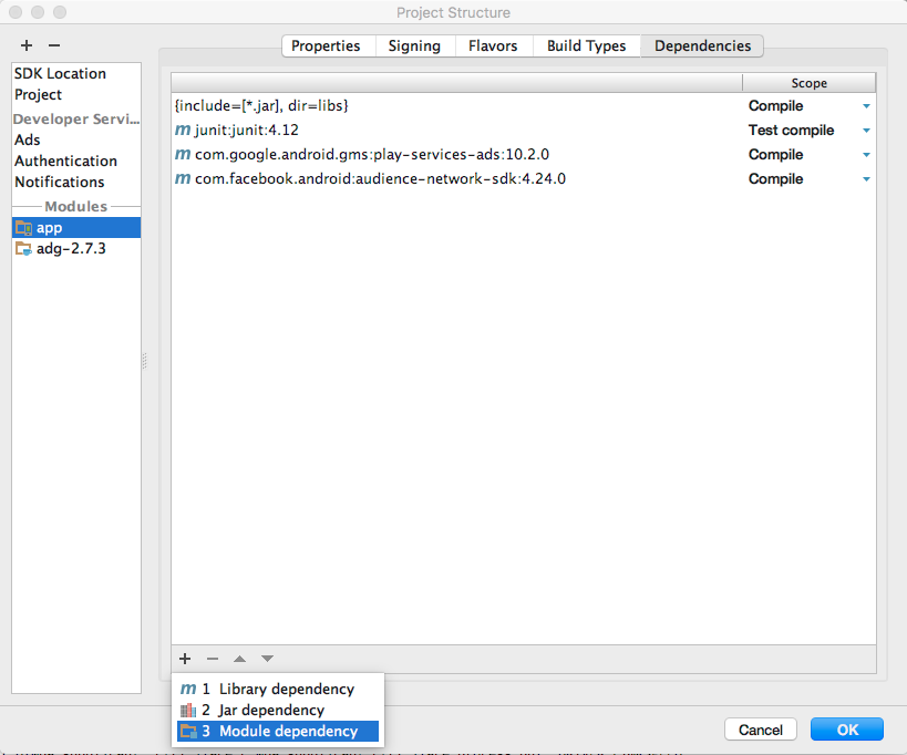 adg-x.x.xを選択する